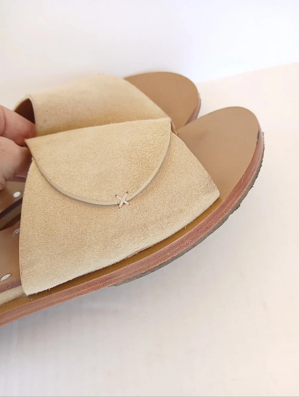 Rag & Bone Beau Leather Slide Sandals Size 39